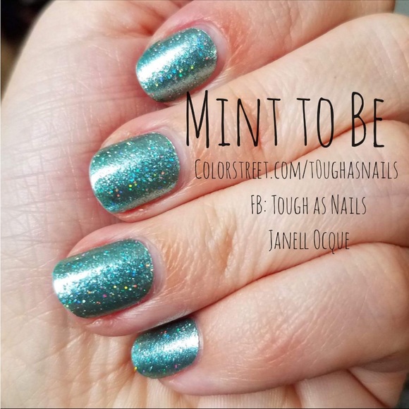 *Retired, HTF* Color Street: Mint to Be | Shimmer Green Spring Pastel Summer - Picture 2 of 11